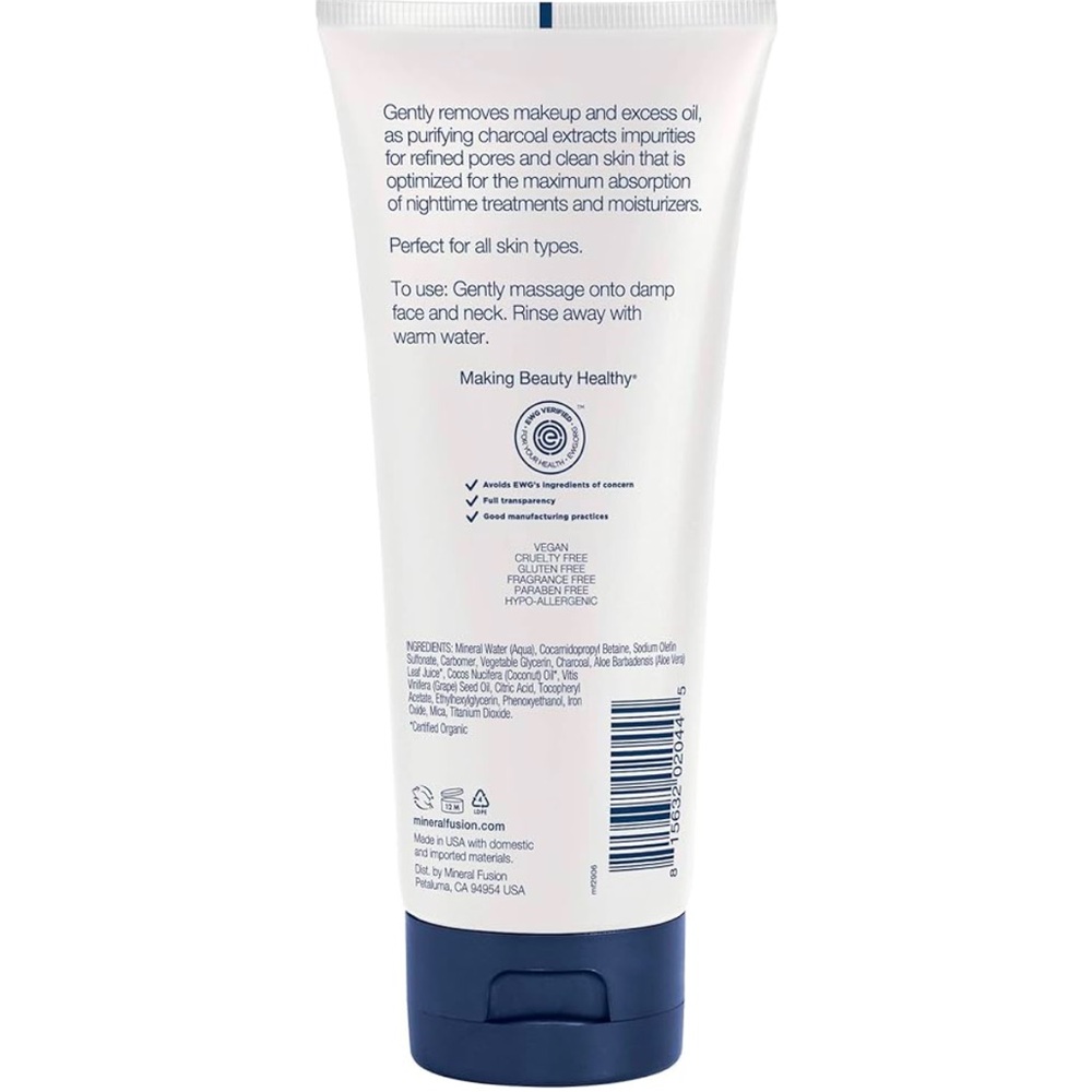 Mineral Fusion Overnight Renewal Charcoal Gel Cleanser 7 Ounce - Picture 2 of 3